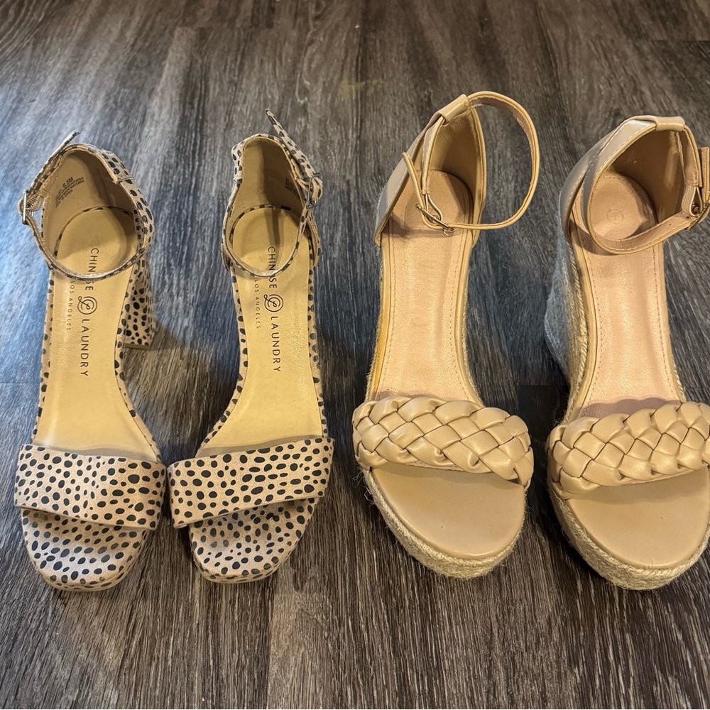 Block heels & Wedge Platform Heels